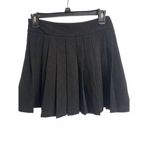 Commense S Black‎ Pleated Mini Skirt Minimalist Preppy Tennis